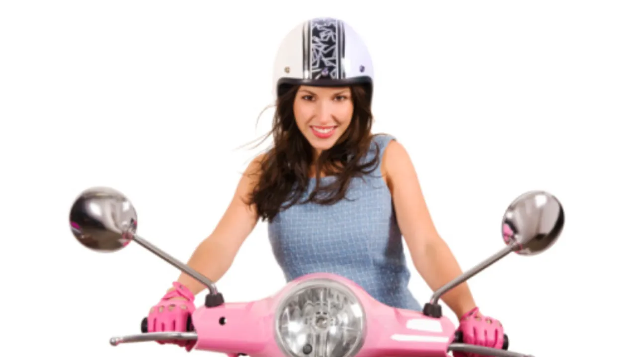woman on scooty
