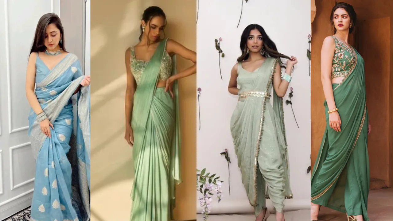 Different ways to style sarees