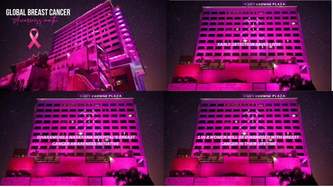 Illuminating Hope Crowne Plaza Mayur Vihar Partners with Dharamshila Narayana Hospital for Breast Cancer Awareness Initiative