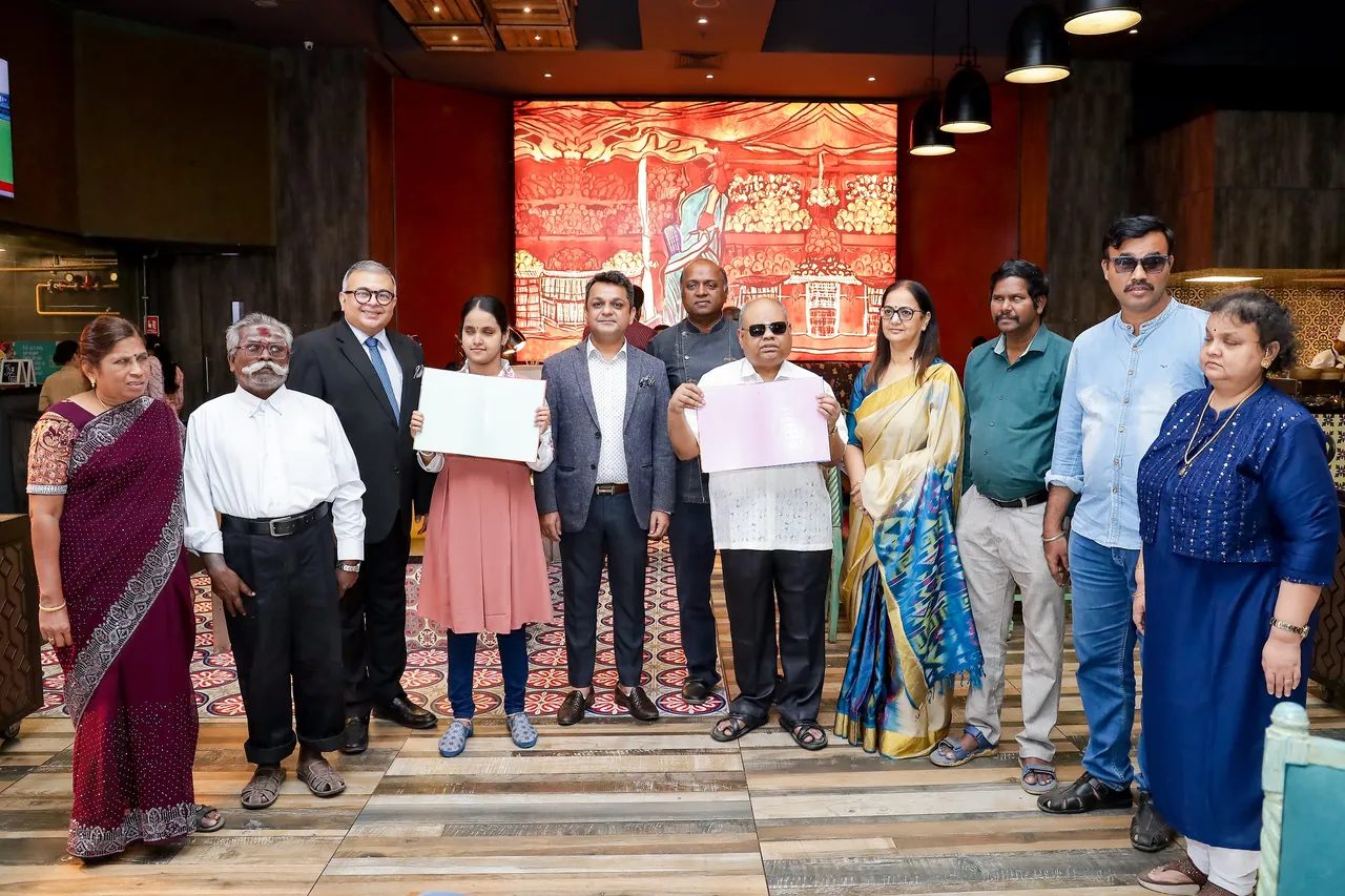 Puneet Dutta COO of GRT Hotels at the launch of Braille menu at Grand Chennai