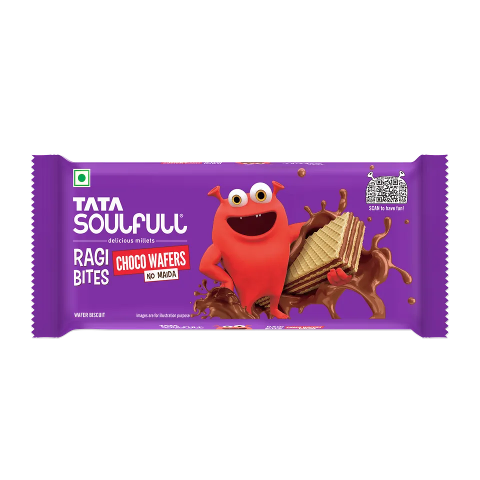 Tata Soulfull Ragi Bites Choco Wafers No Maida 50g FOP-min
