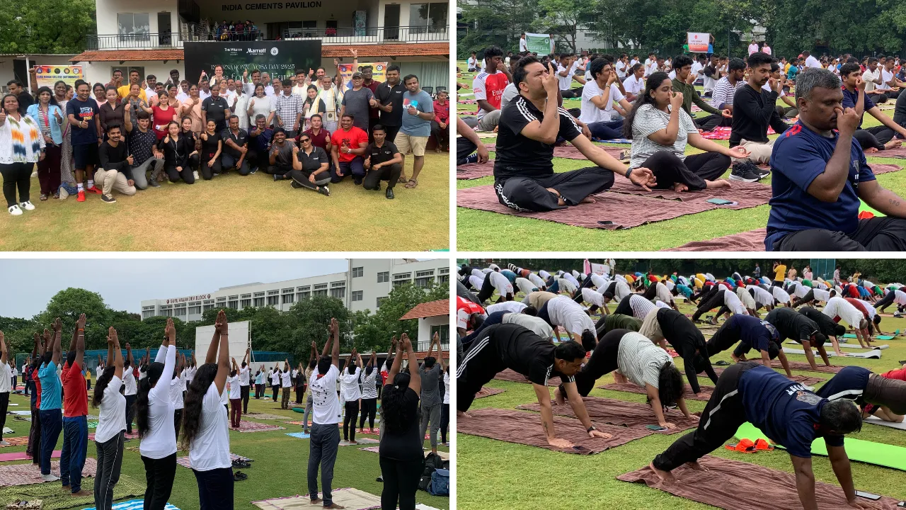 The Westin Chennai Velachery Associates Unite for a Powerful Yoga Experience