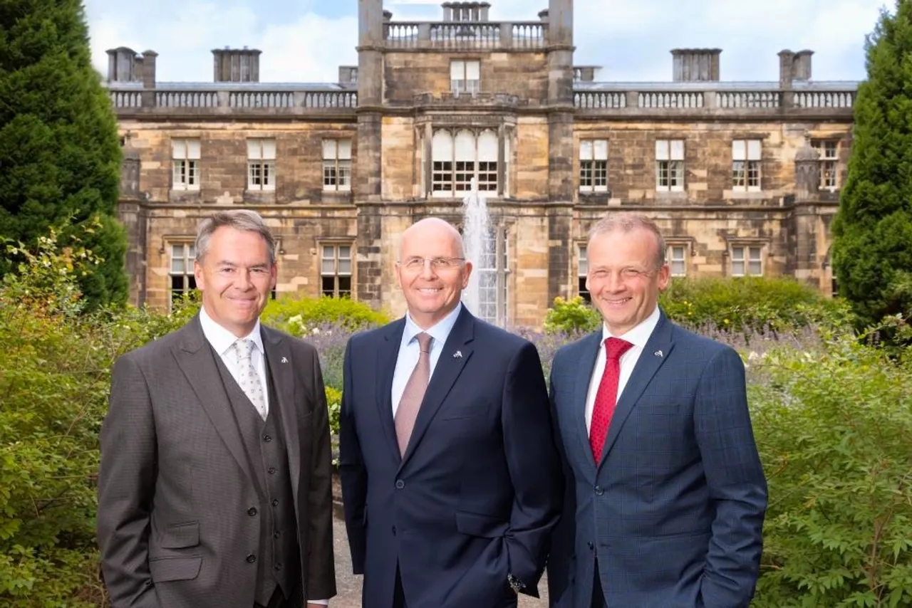Alistair Bruce (General Manager, The Bruntsfield Hotel), Ralph Porciani (Chief Executive Officer, JA Resorts & Hotels), Andy Roger (Resort Director, Mar Hall)