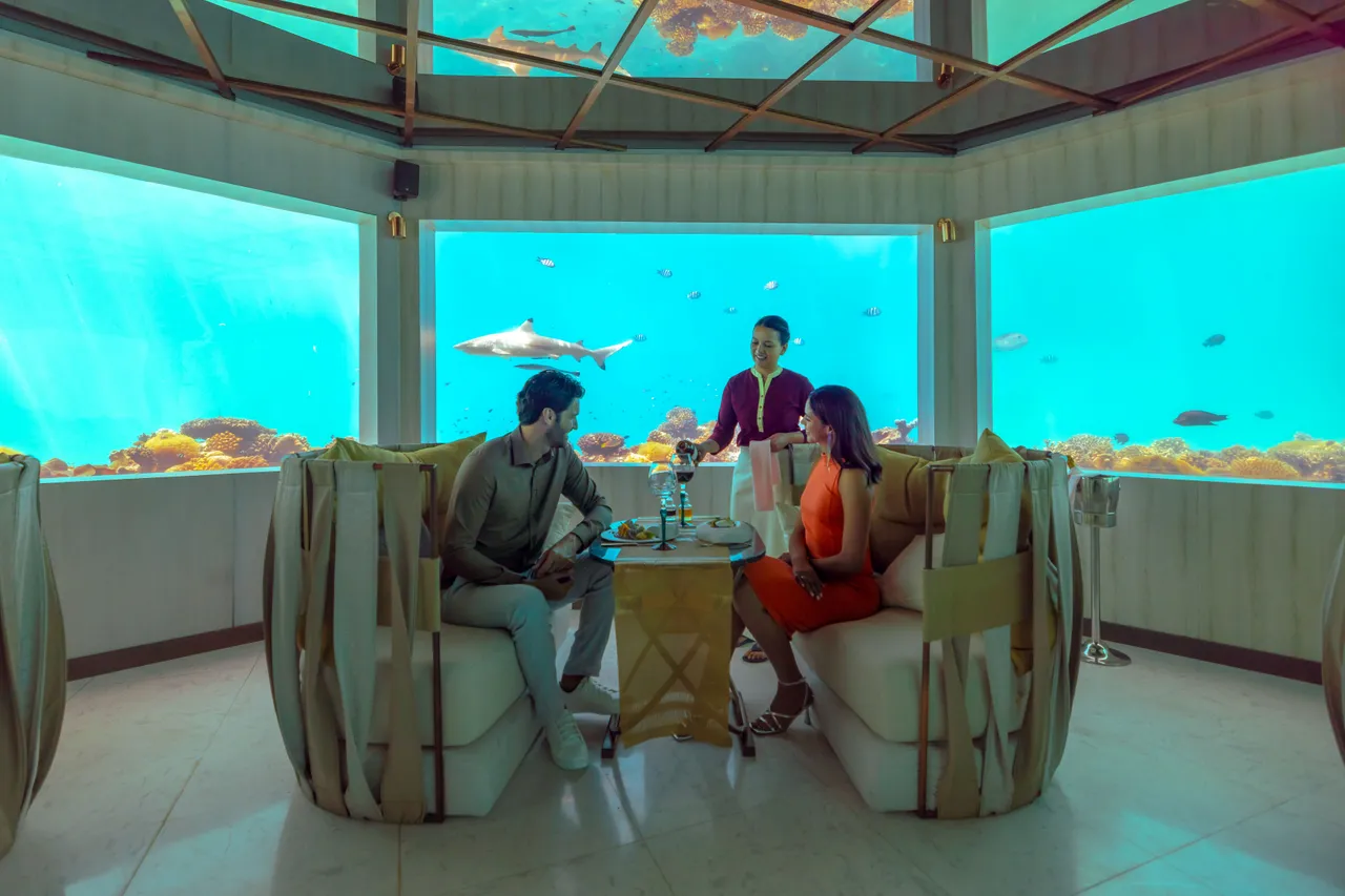Luxury Meets Heritage at OZEN LIFE MAADHOO's Legendary Underwater Restaurant, poised at the Island's Edge