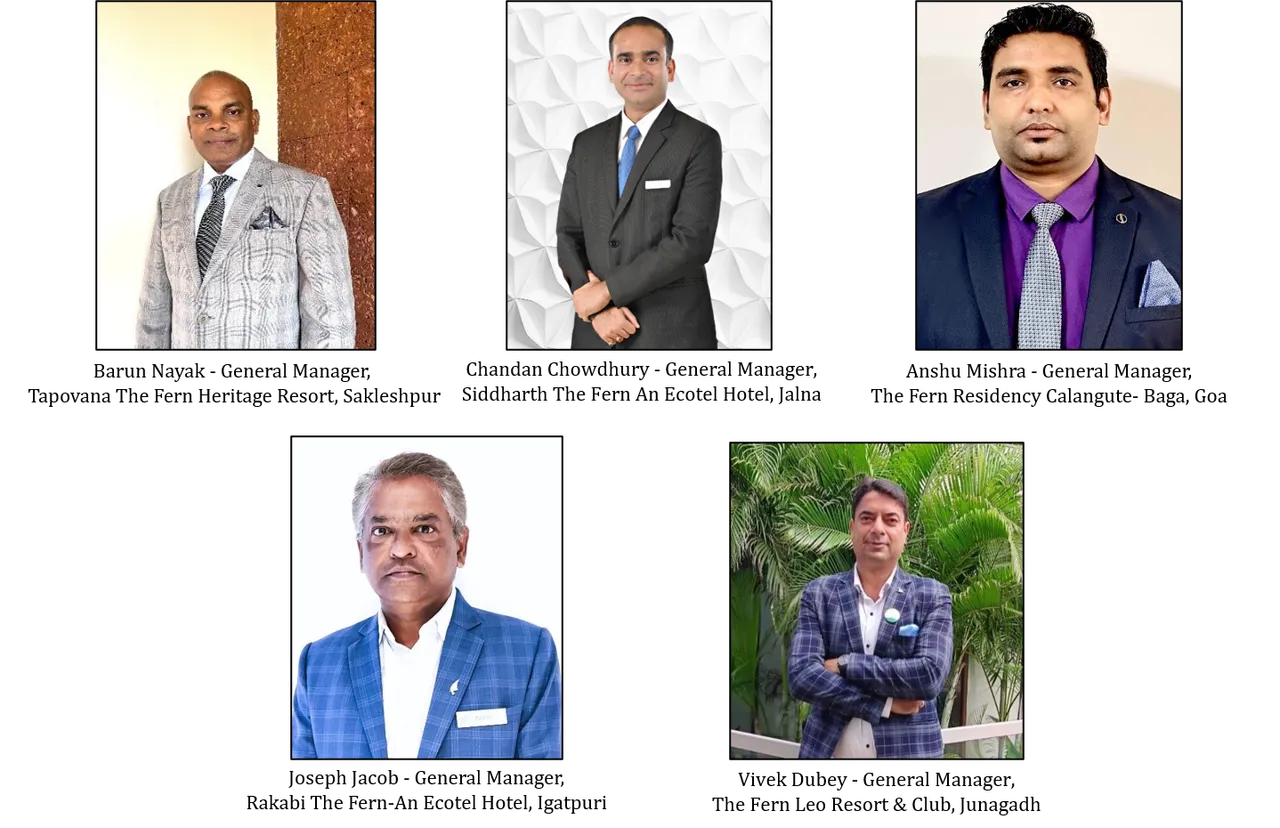 The Fern Hotels & Resorts Appoints New General Managers Across Key Regional Properties