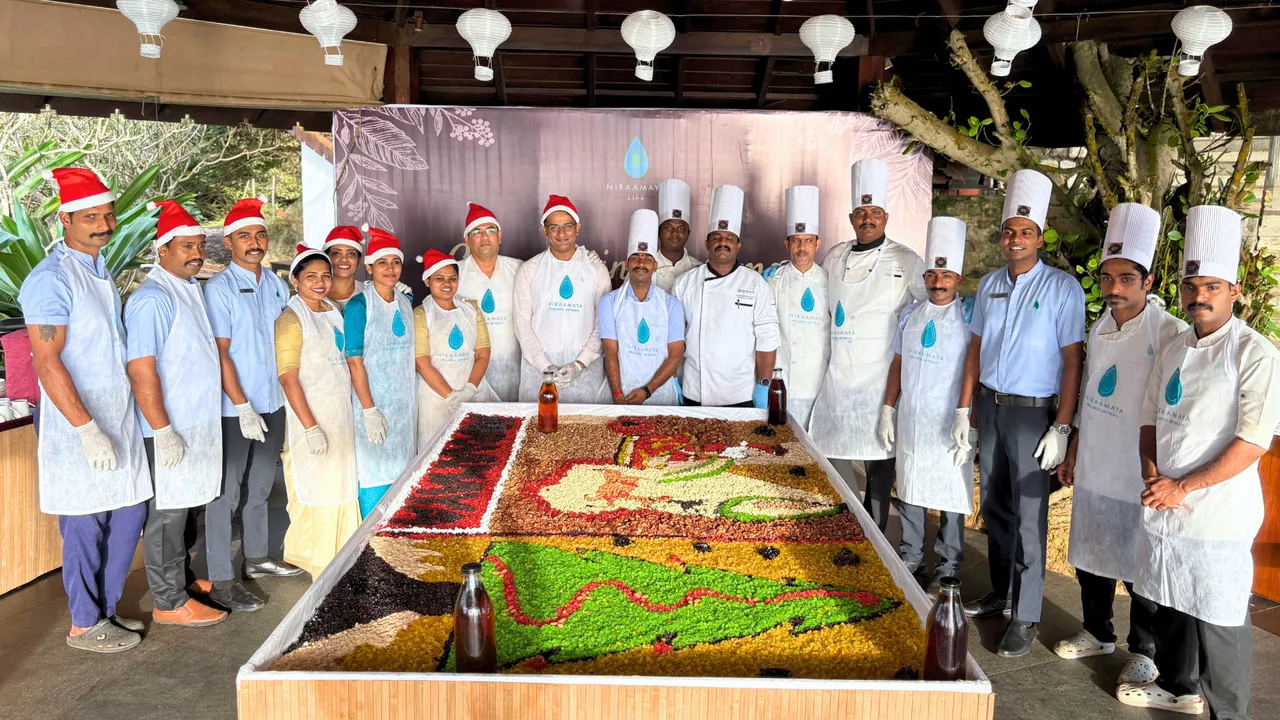 Cake Mixing Ceremony at Niraamaya Retreats Surya Samudra, Kovalam