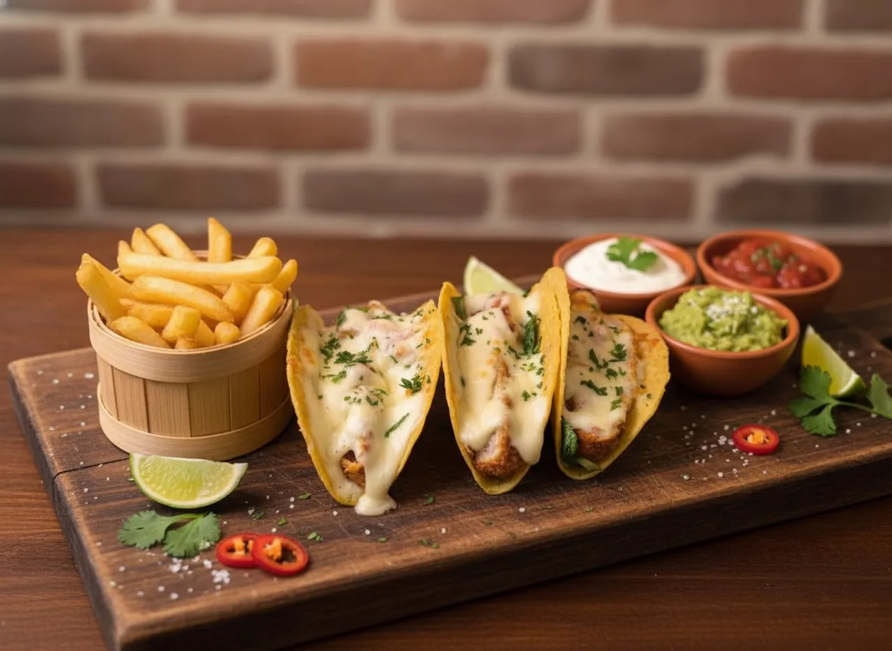 7 layer chicken chipotle tacos