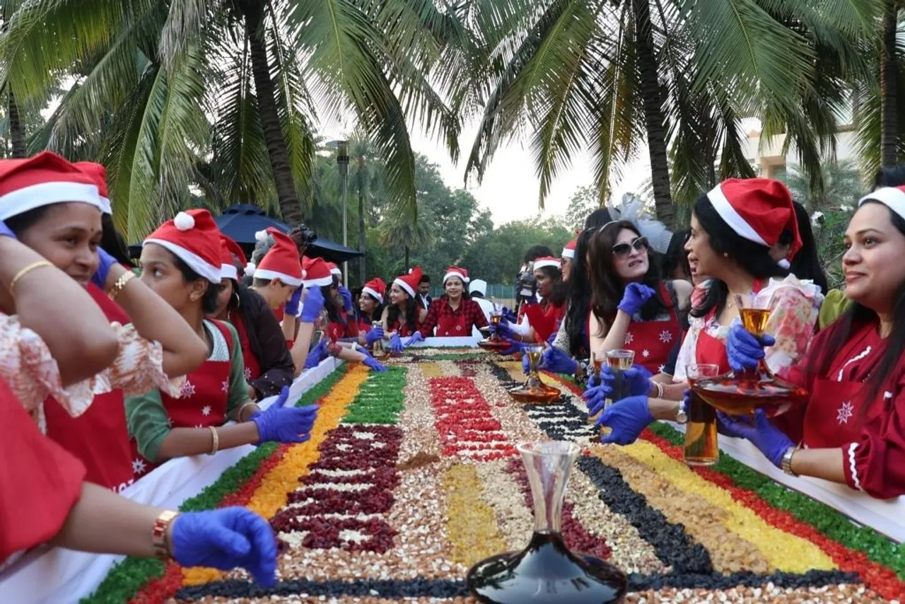 Cake mixing at Novotel