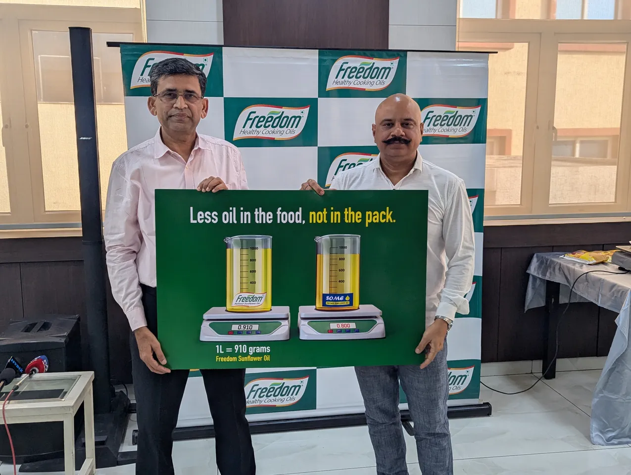 Mr. P Chandra Shekhara Reddy, Senior Vice-President of Sales & Marketing at Gemini Edibles & Fats India Ltd& Mr. Chetan Pimpalkhute, Head Marketing, Gemini Edibles and Fats India Ltd.