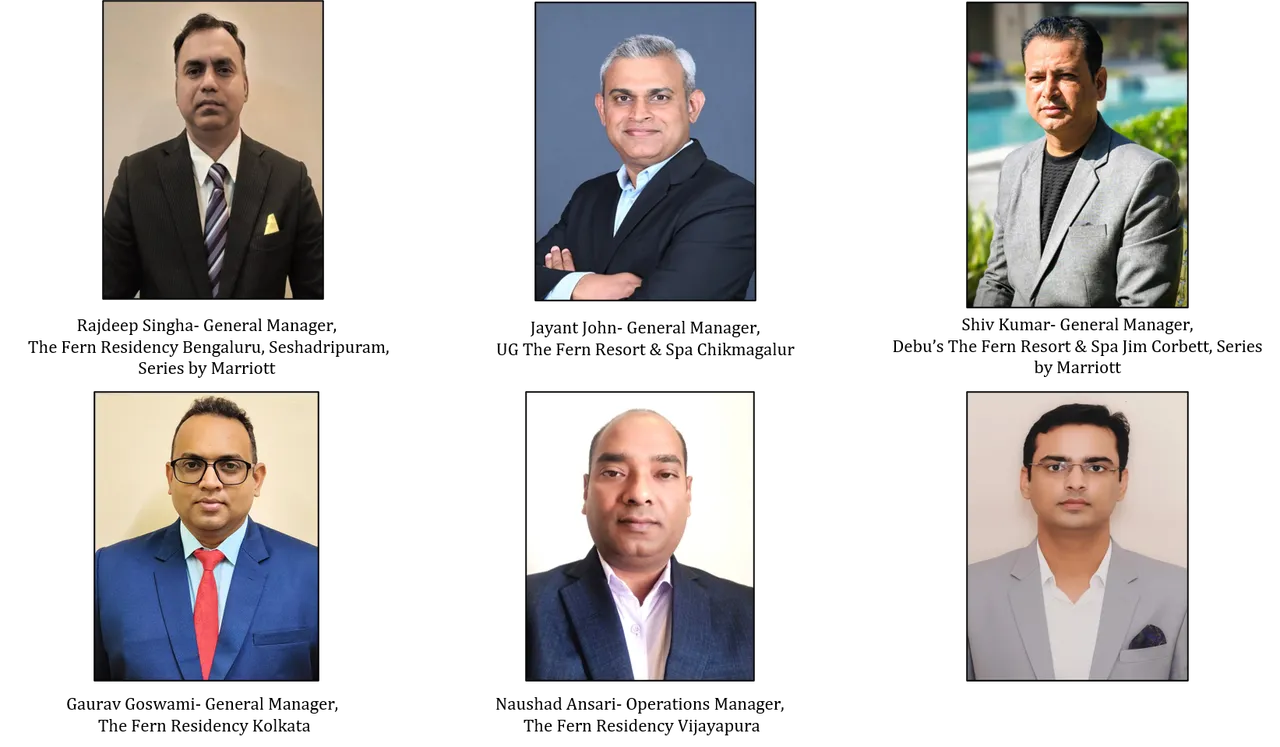New Appointments- The Fern Hotels & Resorts  Series by Marriott Strengthens Managerial Leadership Team With New Appointments Across Key Properties (1)