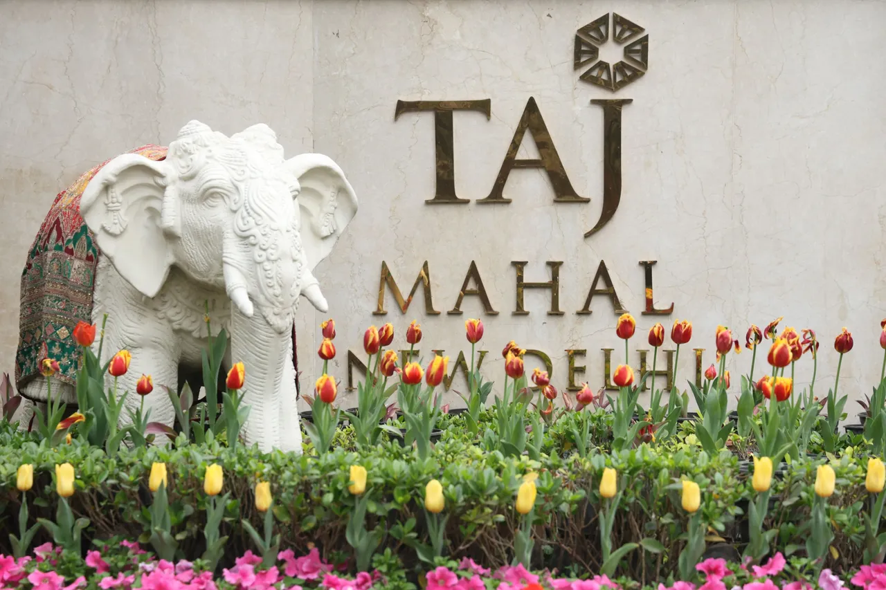 Taj Mahal, New Delhi entrance during AI Impact Summit 2026