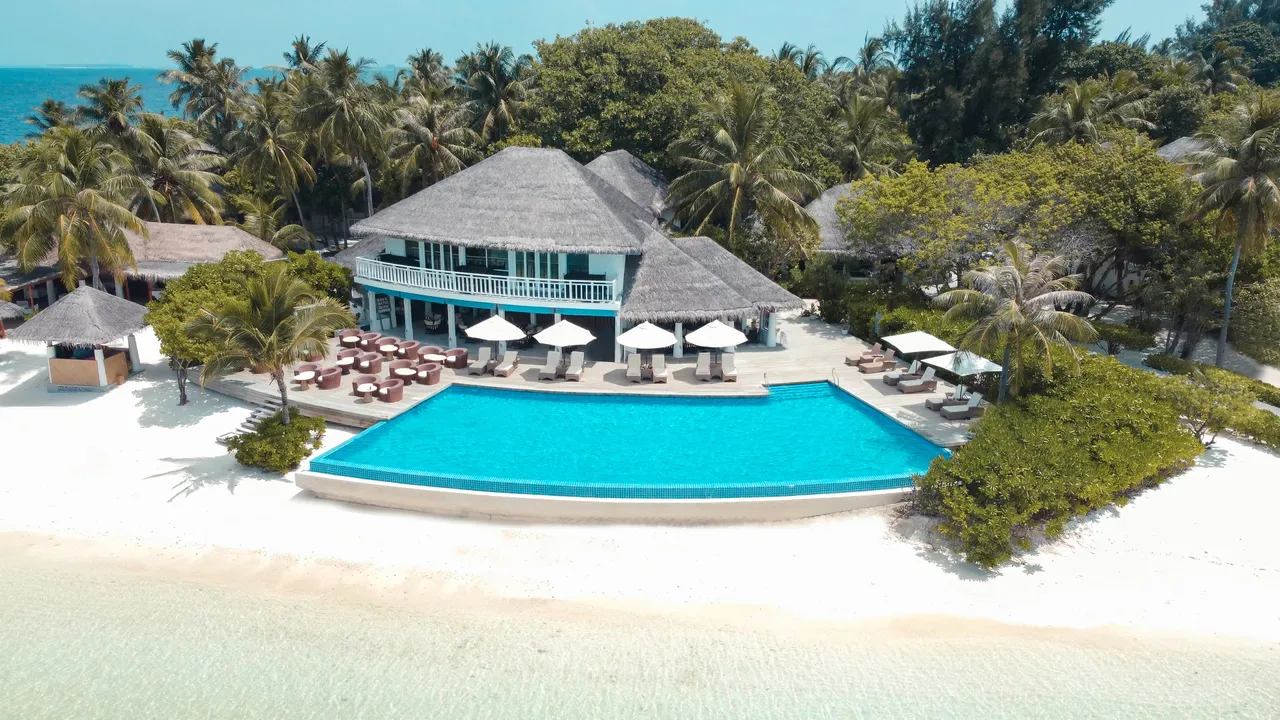 NH Maldives Kuda Rah Resort Aerial 2