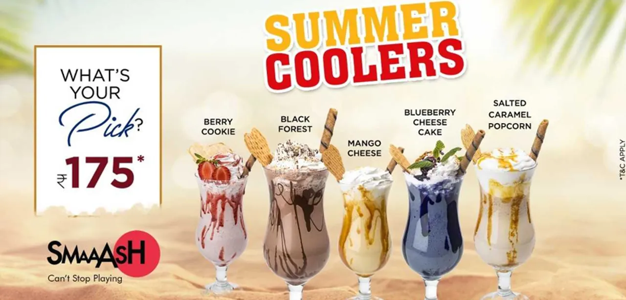 All you need is refreshing Summer coolers at SMAAASH to combat the heat!