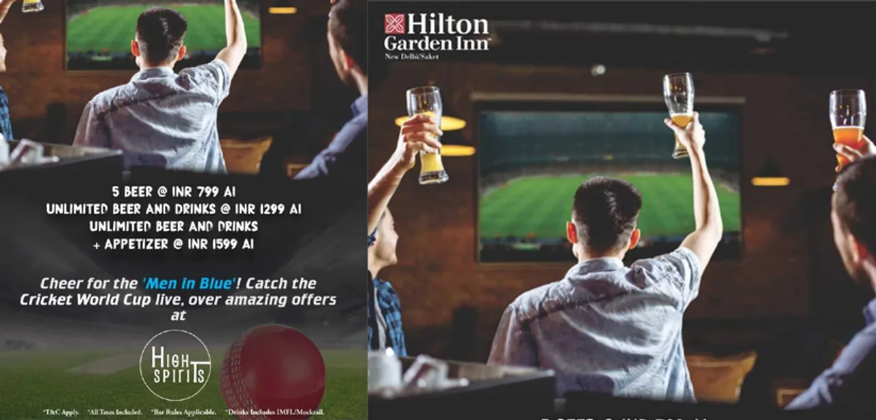Cheer for the Men in Blue at Hilton Garden Inn New Delhi-Saket