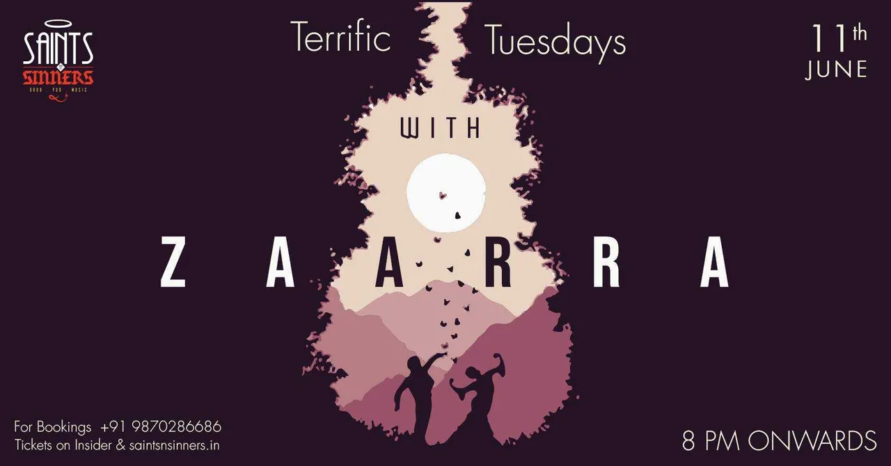 Terrific Tuesdays with Zaarra At Saints N Sinners, Gurgaon
