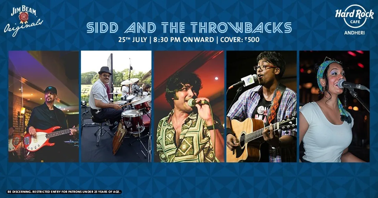 Live the moment at Hard Rock Cafe with ' Sidd and the Throwbacks' this Thursday