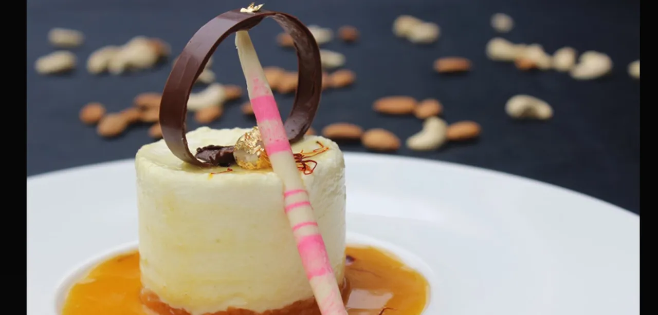 White Chocolate Thandai Terrine - by Chef Dinesh Mhatre Executive Chef, Hilton Mumbai International Airport
