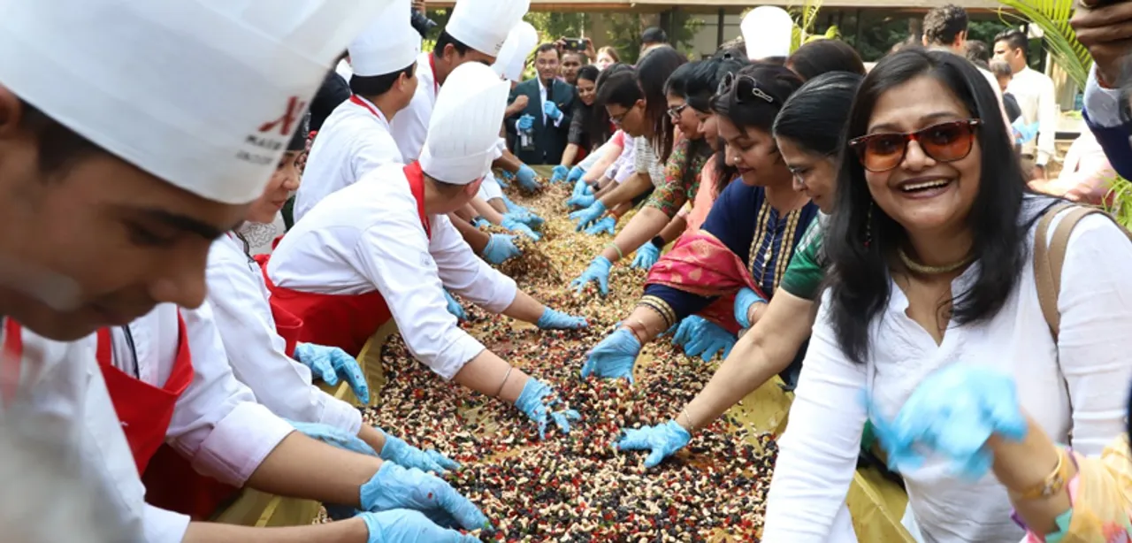 Indore Marriott Hotel brings in the winter festivities with Cake mixing and a Grape stomping ceremony