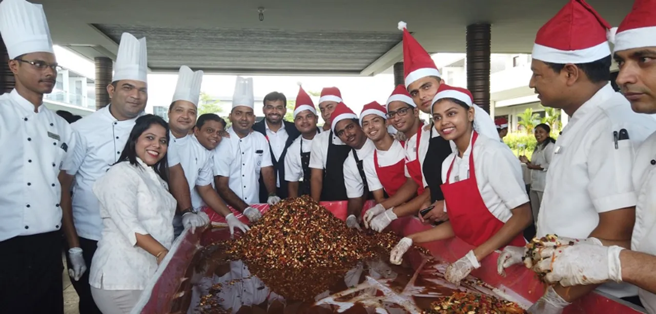 An Enthralling Cake Mixing Ceremony at Sheraton Grand Chennai Resort and Spa!