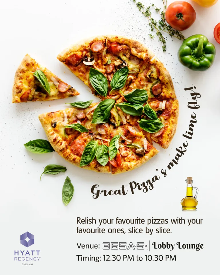 Pizza Fest at Hyatt Regency Chennai - 9th to 15th Feb 2022