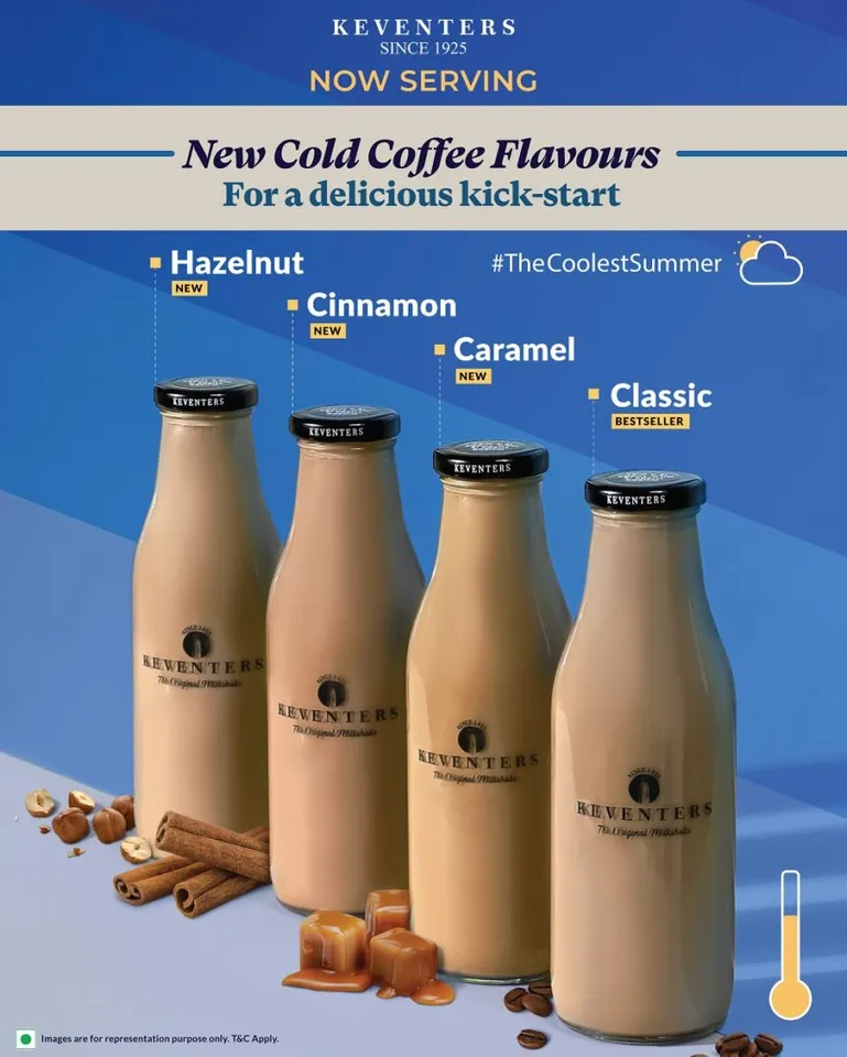 Keventers introduces exclusive and delicious cold coffees in three new amazing flavours