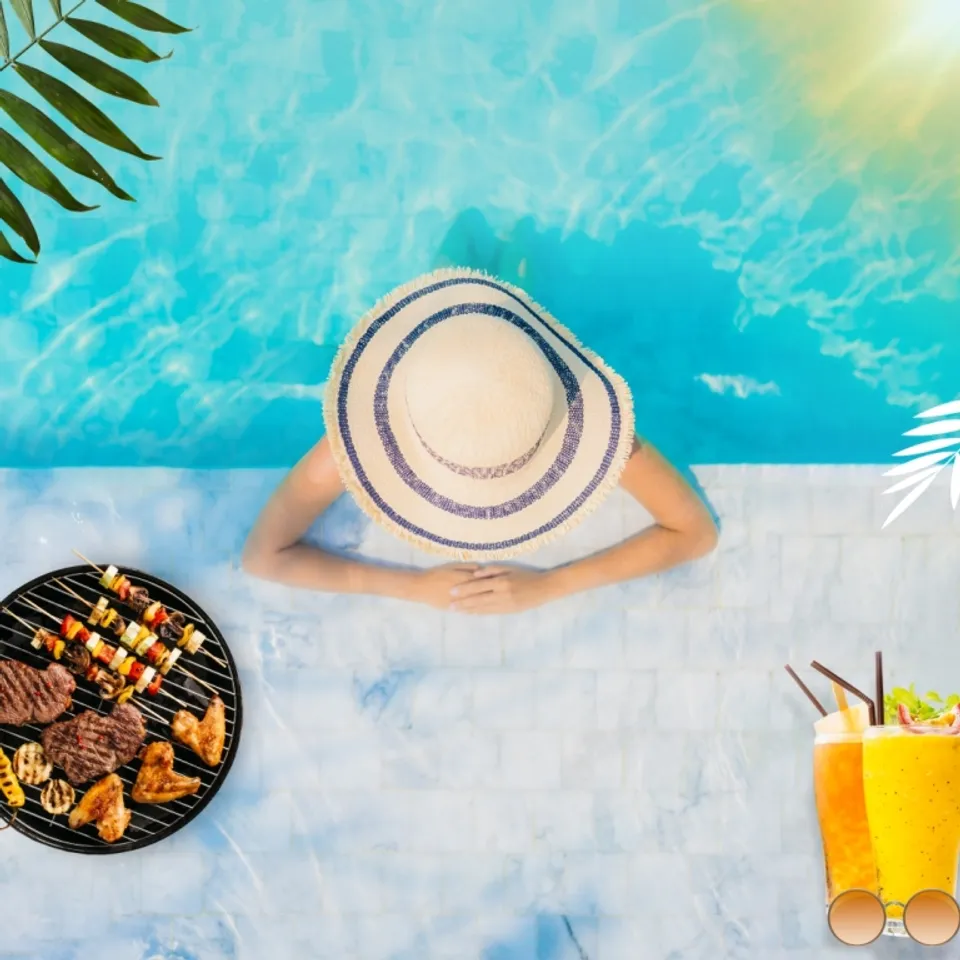 Saturday Brunch, Barbeque & Drinks by the Poolside