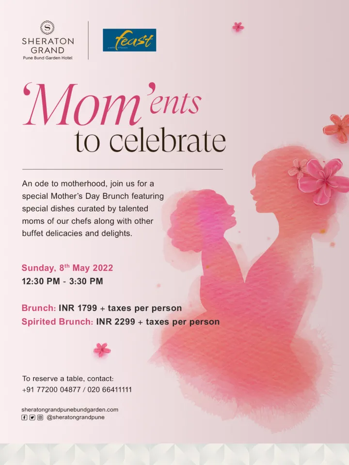 Celebrate your favourite ‘Mom’ents at Sheraton Grand Pune!