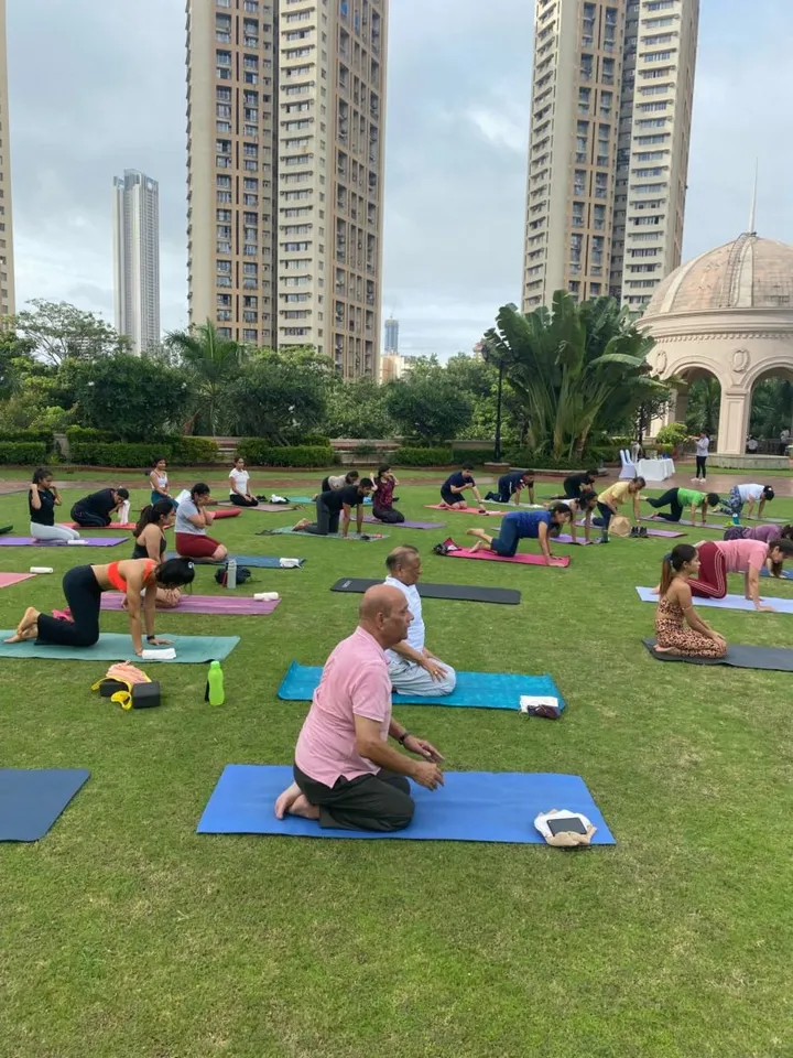 World Yoga Day at ITC Grand Central, Parel.