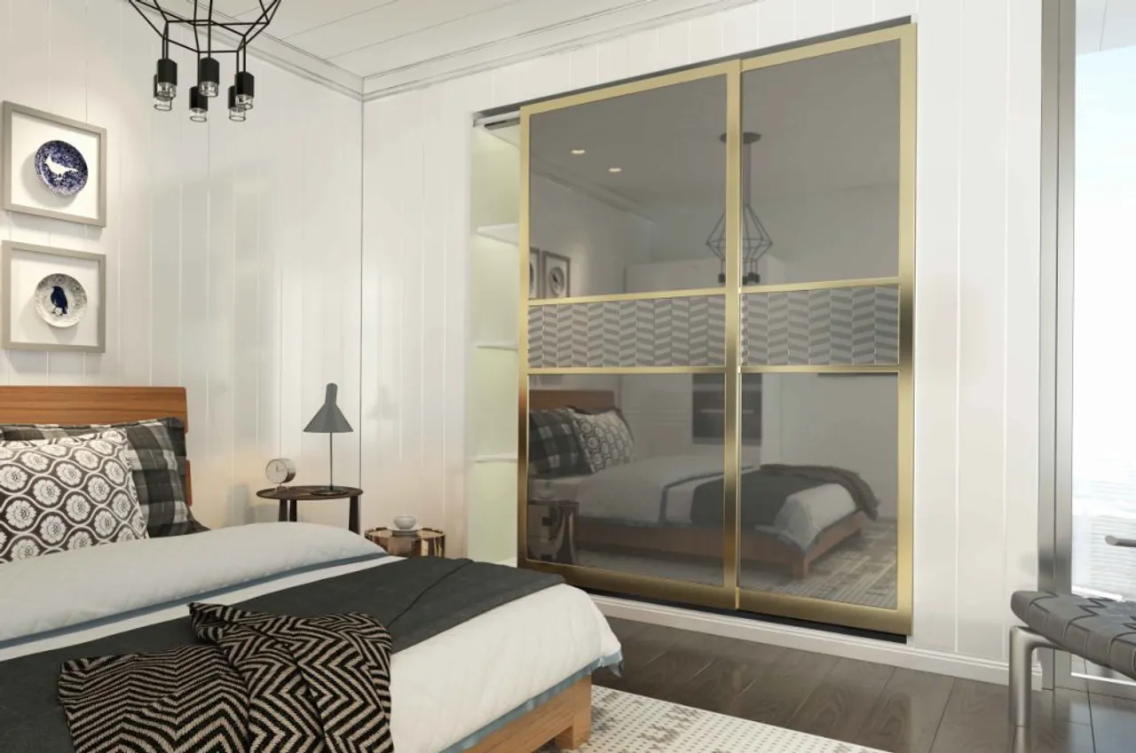 Slido F-Line42 50C Wardrobe Sliding Systems by Hafele