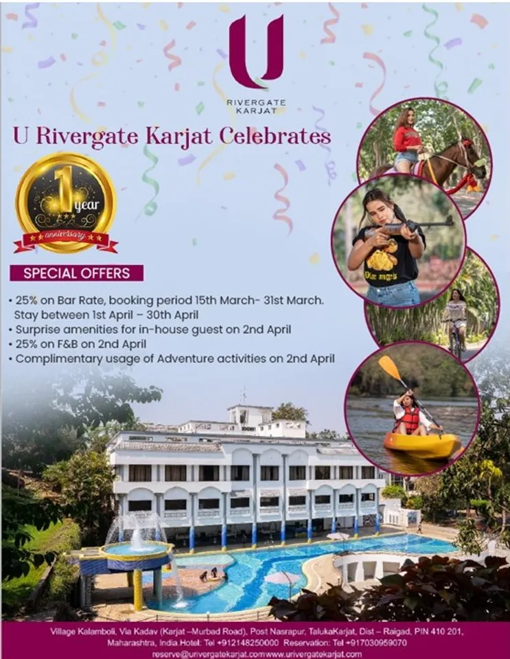 U Rivergate Karjat CELEBRATES ITS 1st ANNIVERSARY on 2nd April 2023…with exciting offers on board.