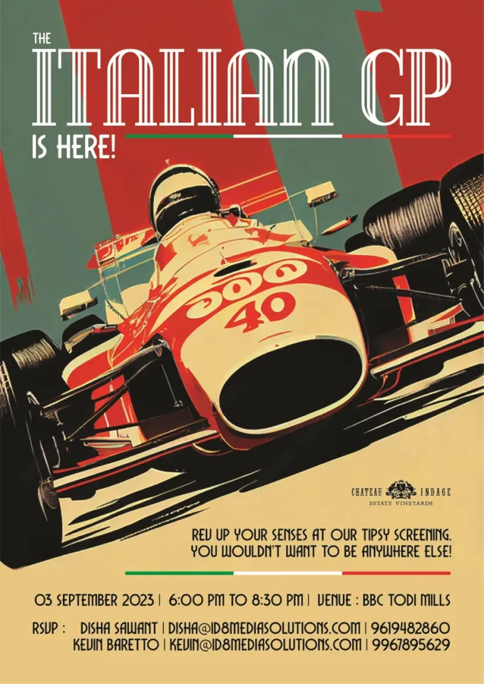 Chateau Indage to host the live screening of Italian Grand Prix