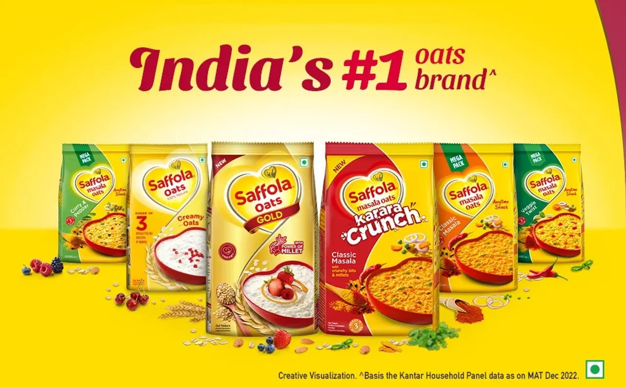 Saffola emerges as India's Number 1 Oats* Brand