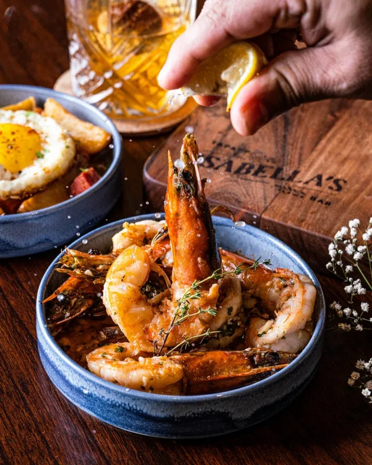 Spanish Style Garlic Prawns by Isabella's Tapas Bar 