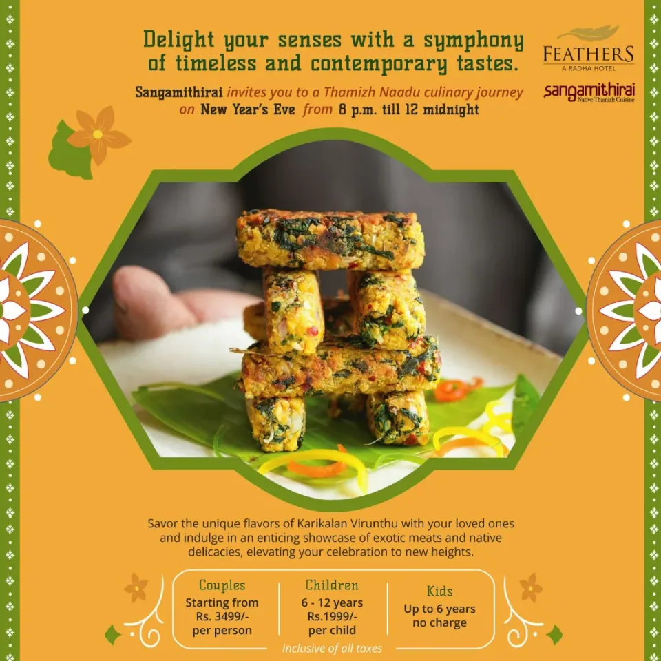 Celebrate the momentous arrival of 2024 at Feathers, A Radha Hotel!