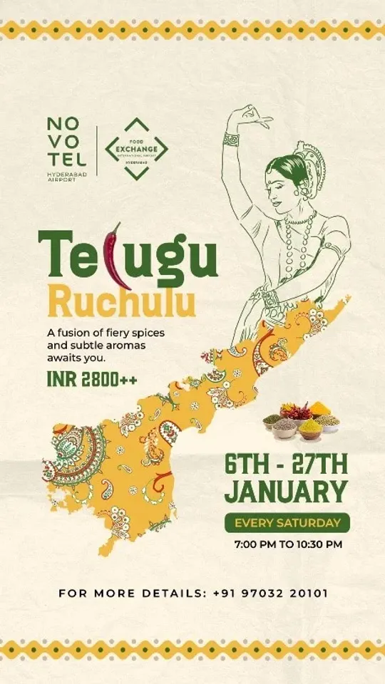 Indulge in Culinary Bliss: Novotel Hyderabad Airport presents Telugu Ruchulu