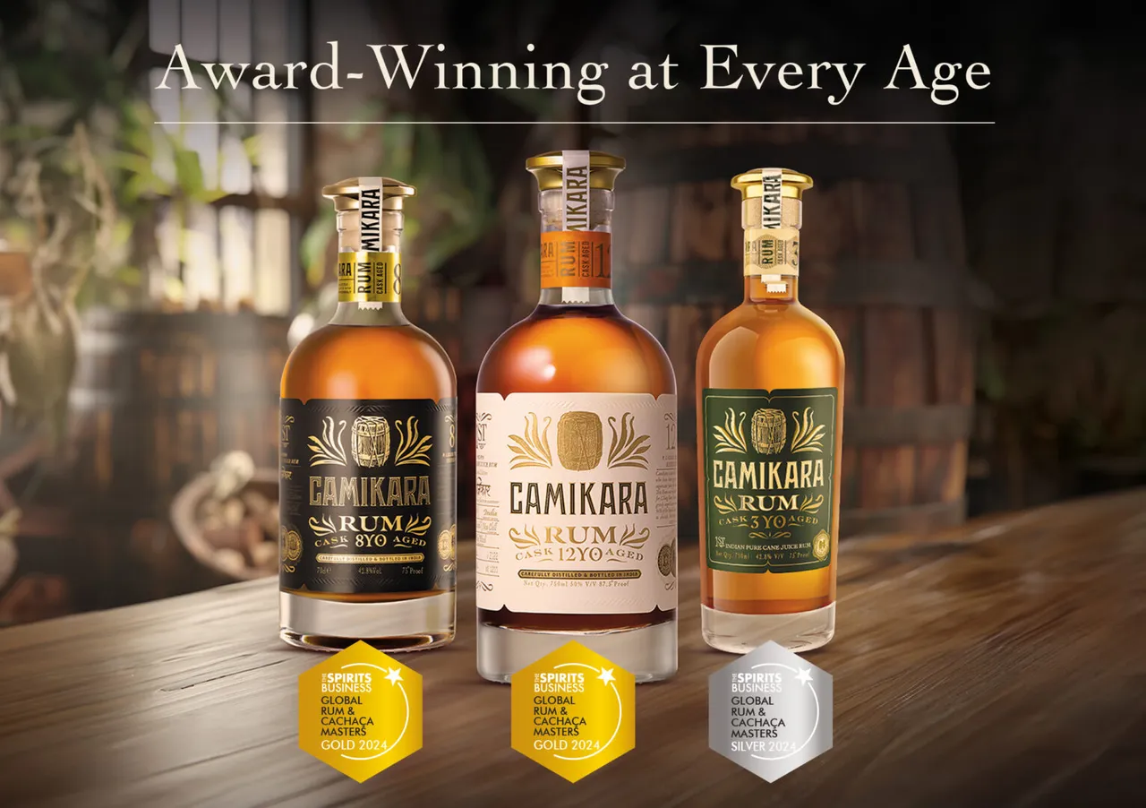 A Hat-Trick Win For Camikara: 1st Indian Pure Cane Juice Rum Wins Two Golds And A Silver At The Rum & Cachaça Masters Competition 2024