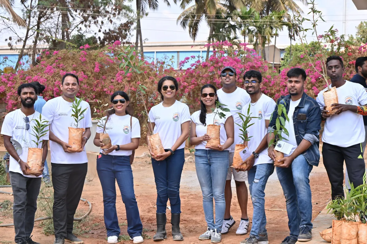 Aloft Bengaluru Outer Ring Road Teams Up with Azaad Bharath Riders for World Earth Day Plantation Drive