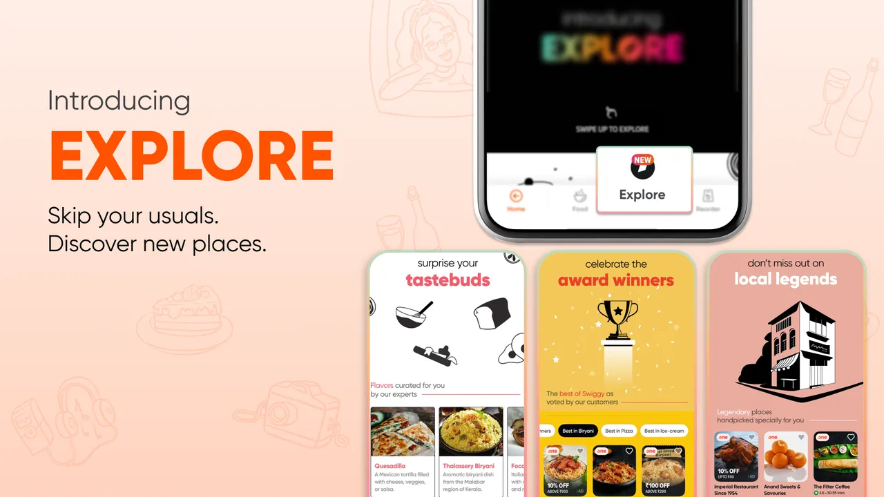 Swiggy Launches the 'Explore' Feature to Help Users Go Beyond Their Usual Orders