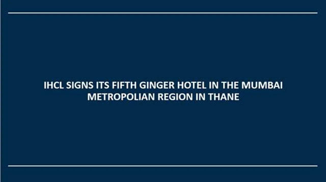 IHCL Signs Its Fifth Ginger Hotel in The Mumbai Metropolian Region in Thane