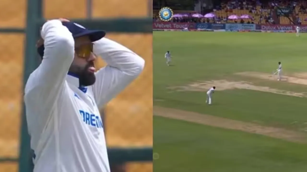 Rohit Sharma bites his tongue, জিভ কামড়ালেন রোহিত