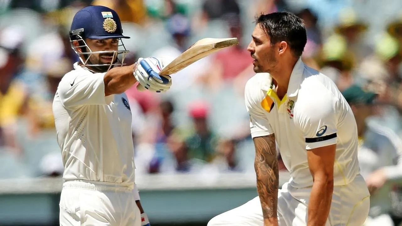 Virat Kohli, Mitchell Johnson, বিরাট কোহলি, মিচেল জনসন,