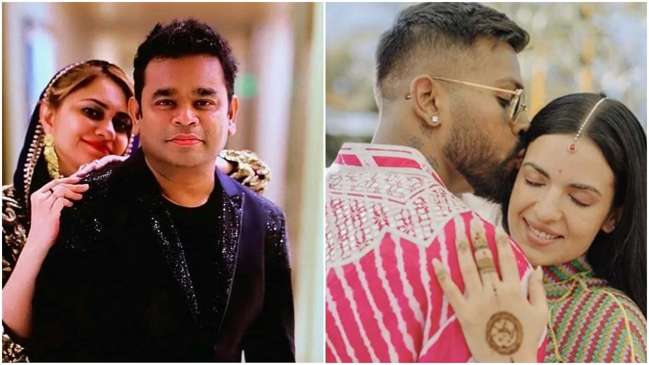 hardik pandya- a r rahman divorce
