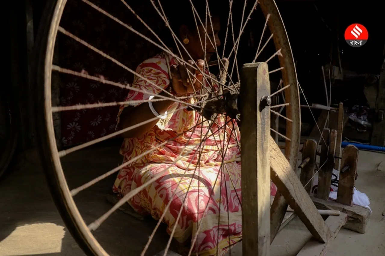 santipur saree village 7