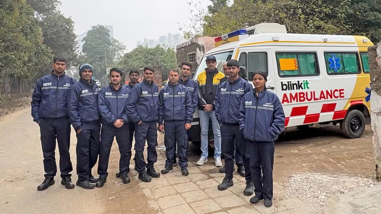 Blinkit offers 10 minutes  ambulance service