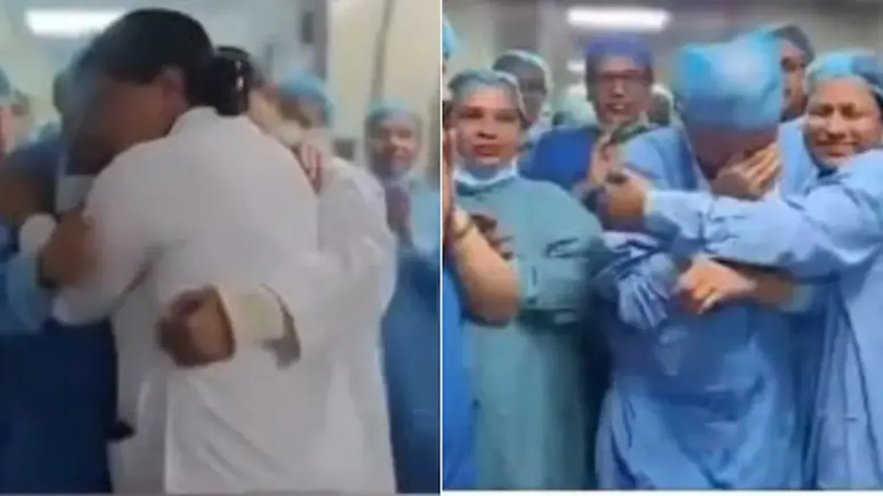 aiims dr jeeven singh titiyal farewell day video will make you cry 