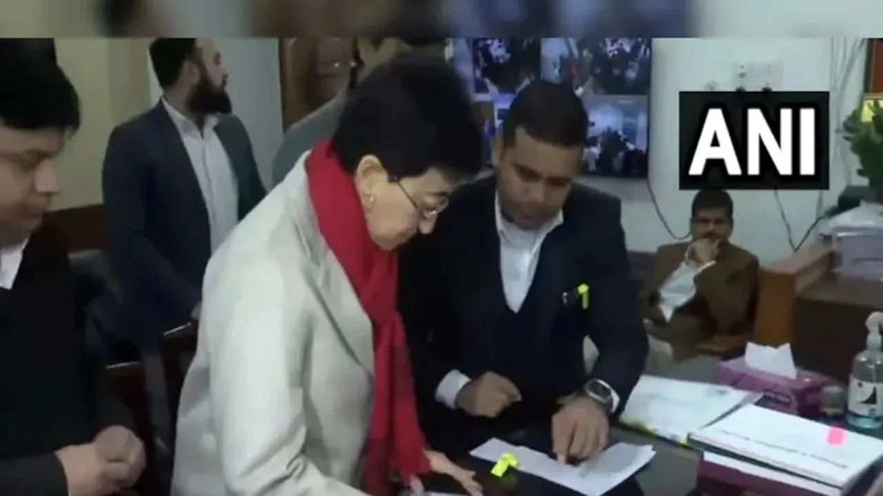 delhi assembly election delhi cm atishi filed nomination 