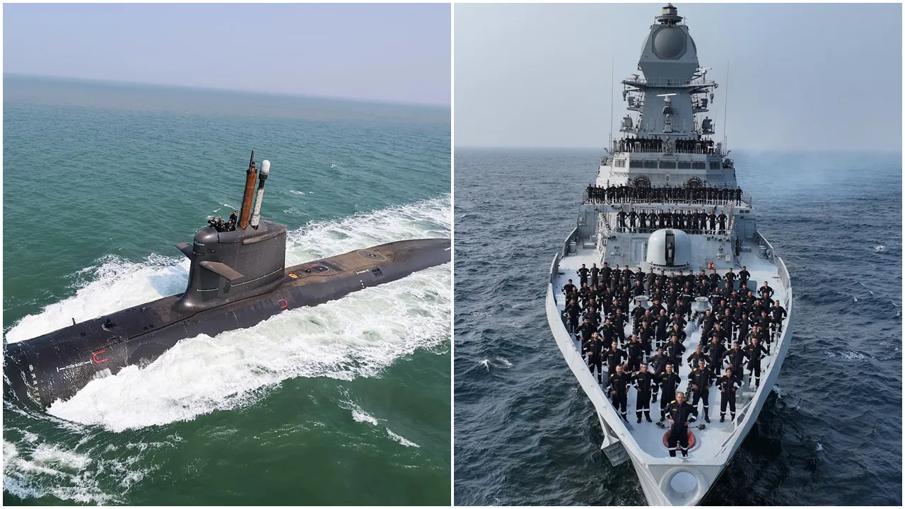 pm modi will dedicate two warships and a submarine to the country in Mumbai on wednesday