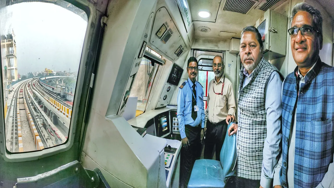 Noapara-Airport Metro,kolkata metro,metrorail,metro,first full fledged trial run conducted successfully on noapara to airport,নোয়াপাড়া এয়ারপোর্ট মেট্রো,কলকাতা মেট্রো