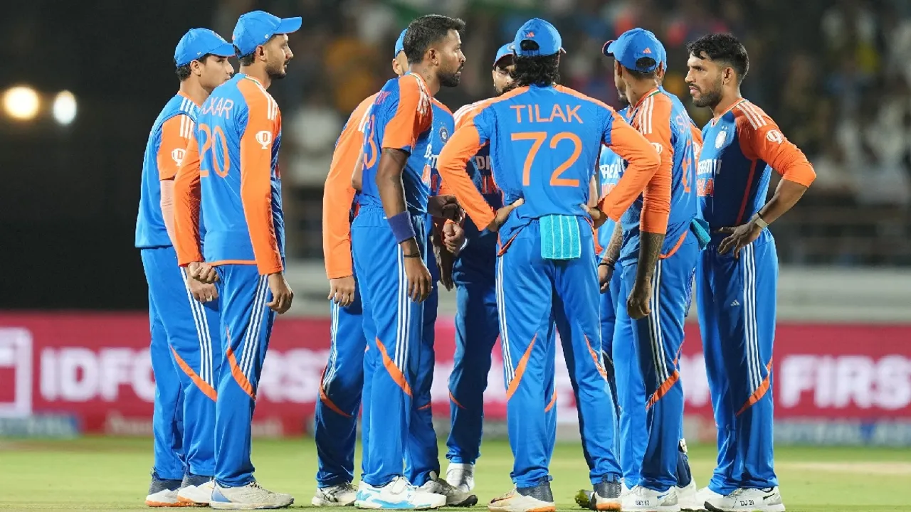 Team India against England