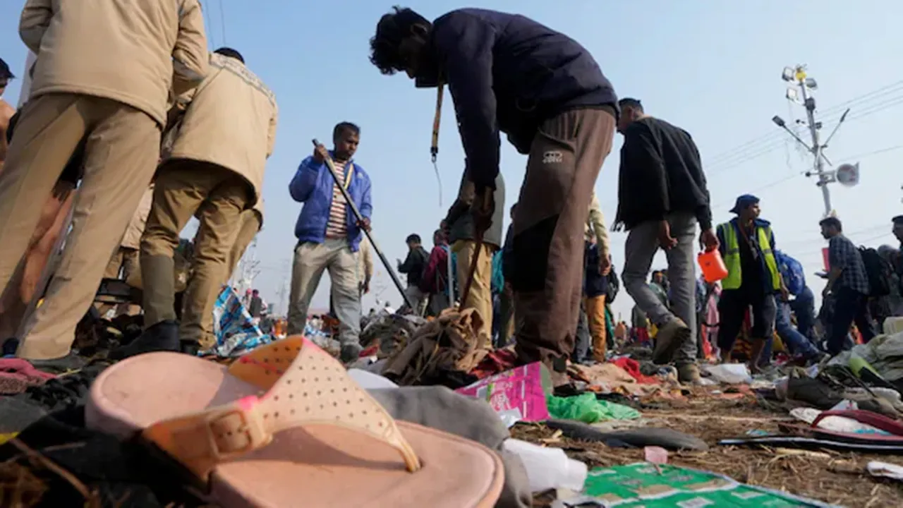Mahakumbh Stampede 2025,Mahakumbh Stampede,paschim medinipur,ghatal, tmc leader dilip maji,west bengal news,মহাকুম্ভে পদপিষ্ট,ঘাটালের তৃণমূল নেতা দিলীপ মাজি,পশ্চিমবঙ্গের খবর